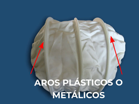 aros pásticos y metálicos para filtros