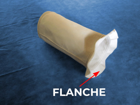 filtros textiles con flanches