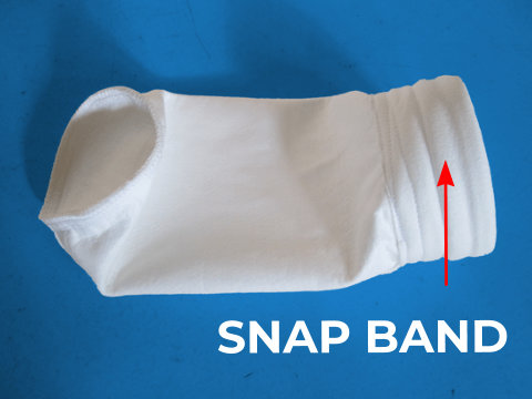 snap band para filtros textiles industriales